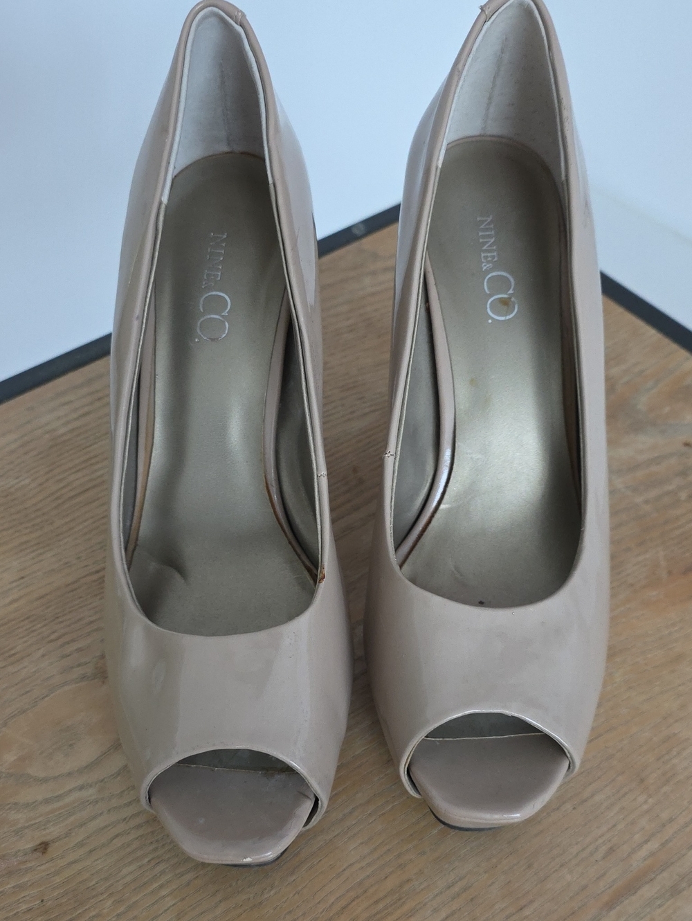 Nine & Co Tan Heel 8.5